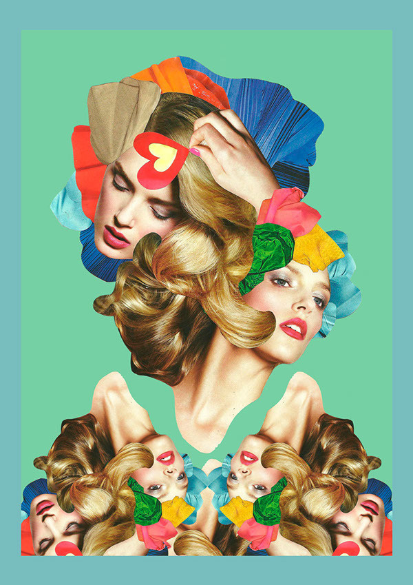 Rainbow on Behance #collage