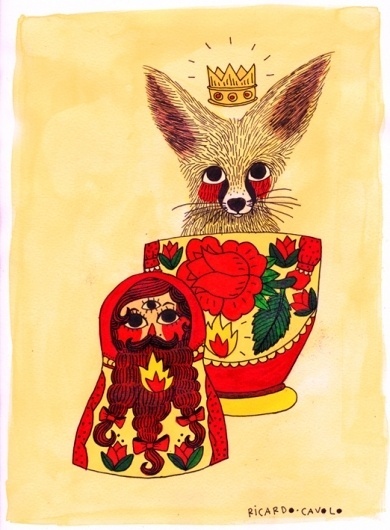 RICARDO·CAVOLO DIARY #ricardo #illustration #fox #cavolo
