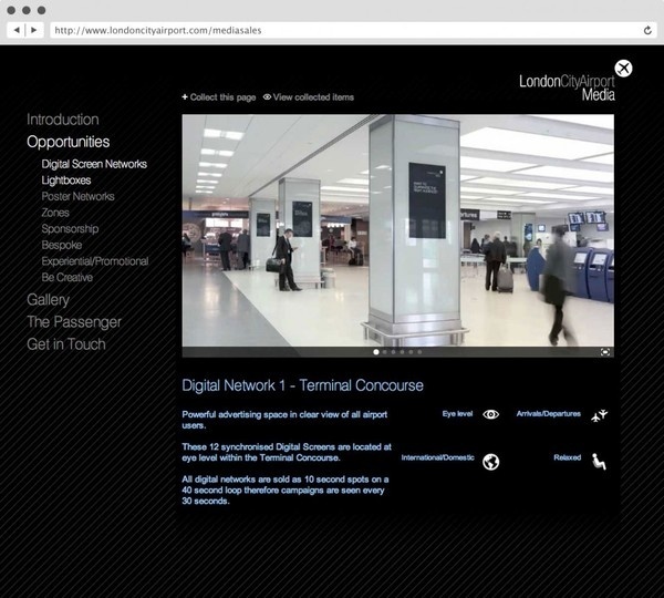 rLondon City Airport. Media Sales Mircosite. #a #tree #in #london #design #fish #graphic #website #3 #identity #logo #brochure