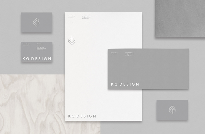 KG Design branding corporate identity beautiful minimal designer mindsparkle mag business card grey deluxe luxury simple clean minimal stati