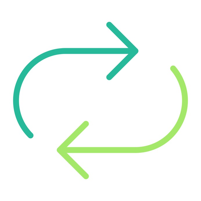 See more icon inspiration related to synchronization, arrows, direction, multimedia option, orientation and interface on Flaticon.