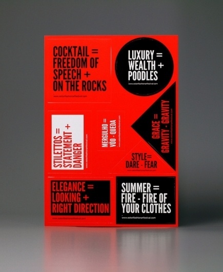 Estoril Fashion Art Festival Stickers | Flickr - Photo Sharing! #musaworklab #red #stickers #black #musa #and #typography