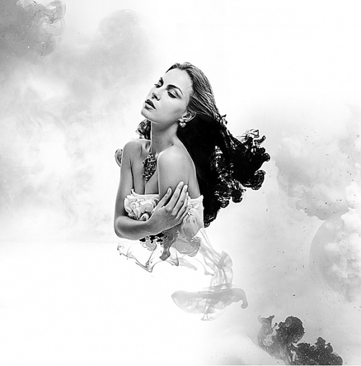 Ink / Máxima (2010) on the Behance Network #ink #water #girl