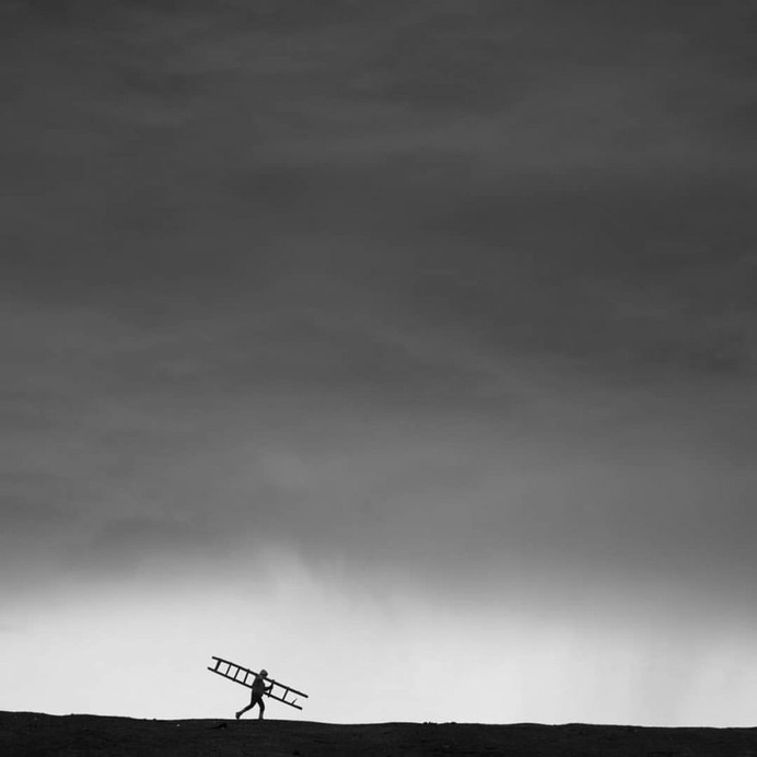 Minimalist Black and White Landscape Photography by Mostafa Nodeh