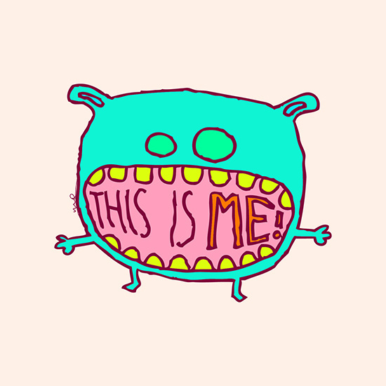 "This is me!" by Molly Yllom #illustration #character #design