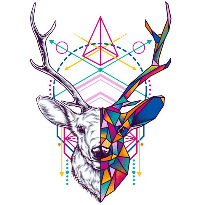 Deer – Geometric Animal Series
