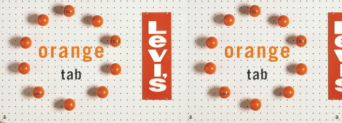 Levi's Orange Tab | Werner Design Werks #fashion #levis #advertising