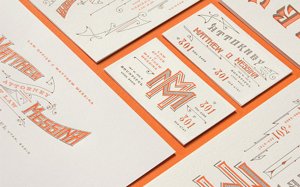 Law Office of Matthew Messina #stationery #branding #typography