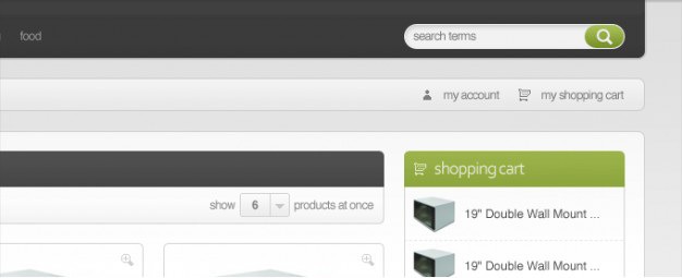 Modern minimalist e-commerce template Free Psd. See more inspiration related to Template, Modern, Grey, Minimalist, Commerce and Horizontal on Freepik.