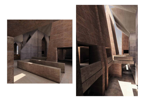 Model of Hurva synagogue interior, Louis Kahn #kahn #louis