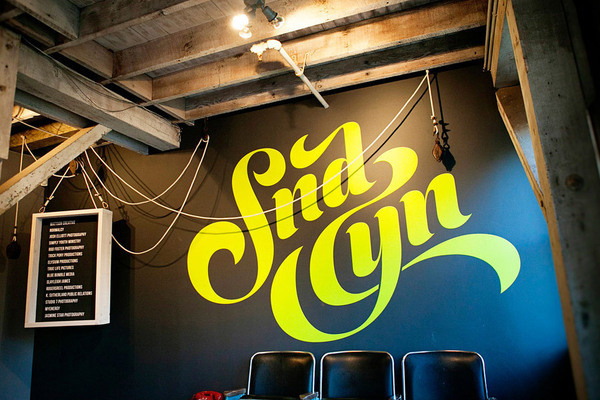 SND CYN Studios Grand Opening « Mattson Creative #vinyl #lettering #studio