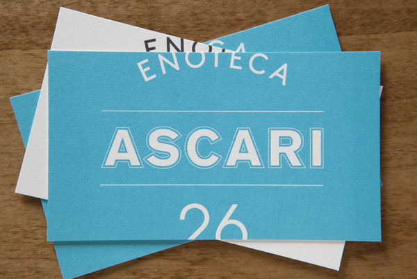 Enoteca Ascari on Behance #card #identity #business #restaurant