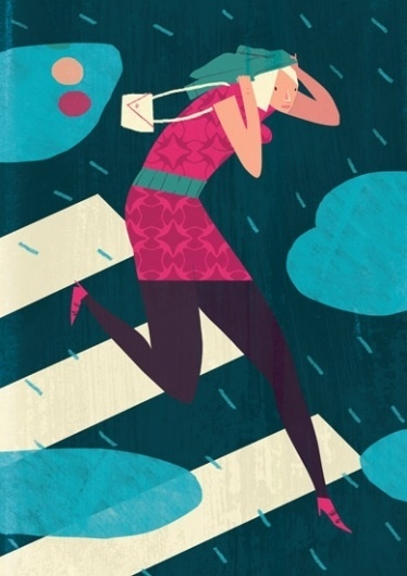Raining #nick #girl #illustration #rain #shepherd