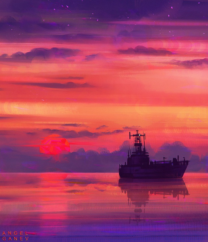 Middle of the Ocean by Angel Ganev