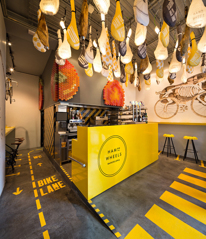 Forma & Co — Ham on Wheels #interior #sign #environmental #industrial #signage