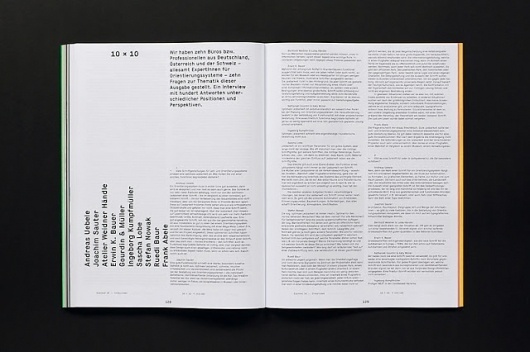 MagSpreads - Magazine Design and Editorial Inspiration: Slanted Magazine #18 – Signage / Orientation