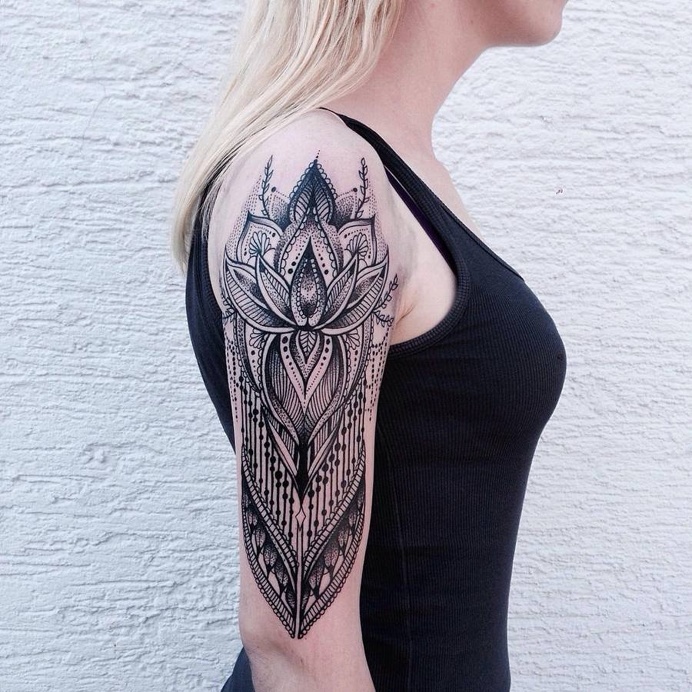 Beauty and Elegant Geometric and Poetic Tattoos #Tattoo