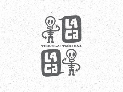 Dribbble - Lacalaca New Direction by Matt Vergotis #logo #illustration #branding #skeletons