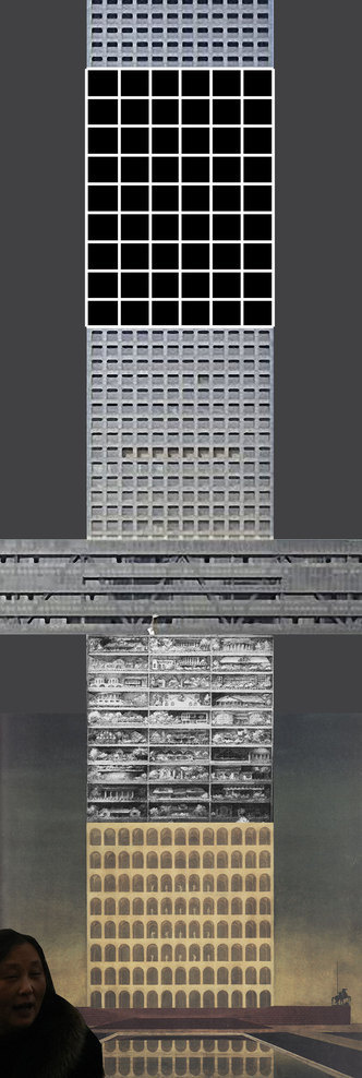 Padiglione Italia. Innesti/ Grafting - Ambienti taglia e incolla, CARMELO BAGLIVO #urban #illustration
