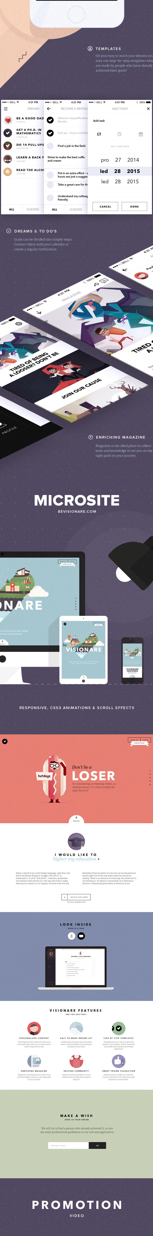 Visionare IOS Mobile App on Behance #app