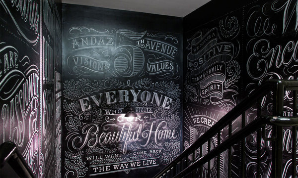 Andaz 5th Ave #lettering #chalk #typography