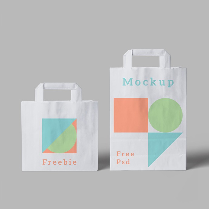 Paper Bag PSD Mockup