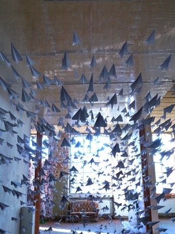 FFFFOUND! | this isn't happiness.™ #airplane #photo #color #photography #blue #paper #airplanes