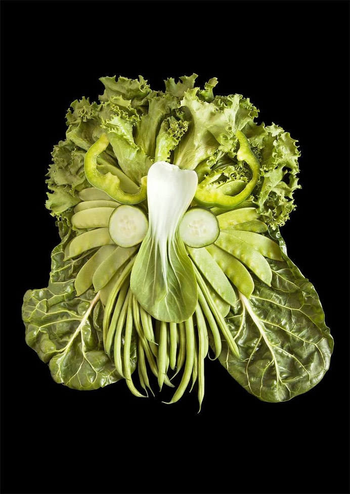 Fresh Faces Made From Organic Food by Emily Dryden & Zahydé Pietri