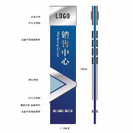 Signage | Sign Design | Wayfinding | Wayfinding signage | Signage design | Wayfinding Design | 蓝色金属标识牌~