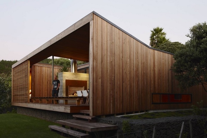 Bethells Bach – Two-Bedroom Bach at the Beach by Herbst Architects