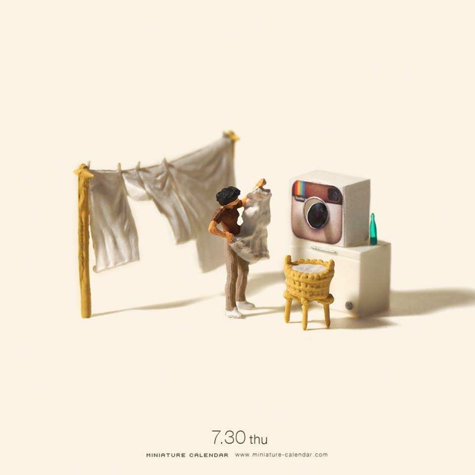 Miniature Calendar by Tanaka Tatsuya