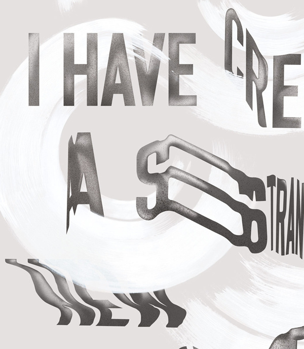 This Is Now — Poster on the Behance Network #type #stretched