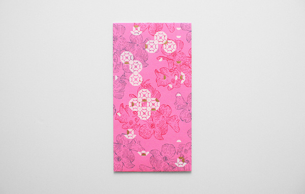 BLOW | CNY Pocket for Polytrade Paper #pink #oriental #floral