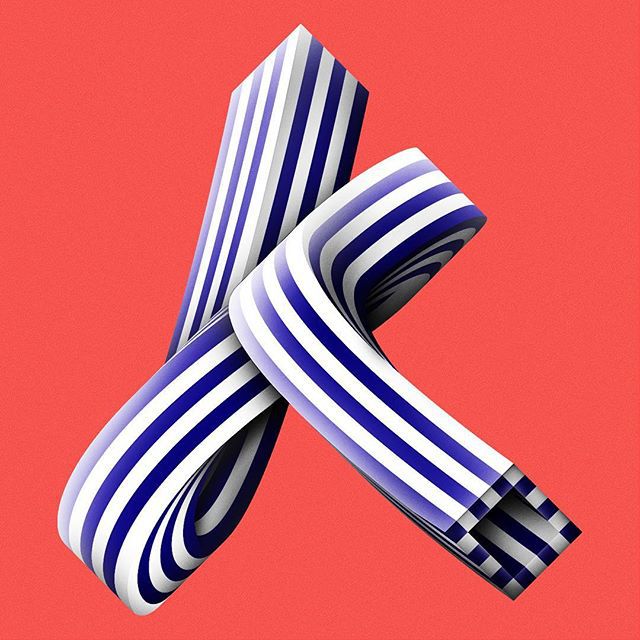 #k #36daysoftype04 #36daysoftype #36days_k #typelove #dailytype #handmadefont #goodtype #designinspiration #typeverything #stripes