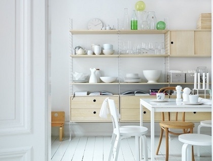 design is mine : isn't it lovely?: gorgeous swedish homes... #dining #shelving #storage #swedish #scandanavian