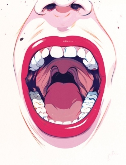 art life #illustration #mouth