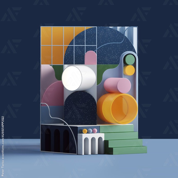 ... set setdesign installation geometric abstract form colors tarka petertarka pattern organic space gradient