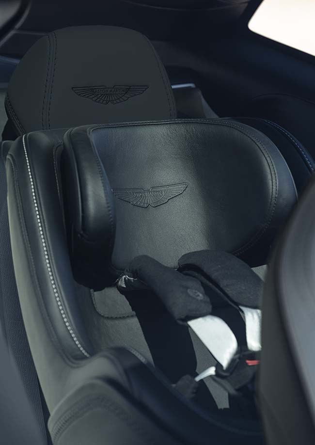 Aston Martin DBX leather-trimmed child seat