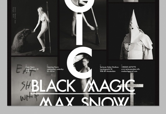 OK200 / Graphic Design Studio / Amsterdam / Max Snow / Black Magic #magic #black