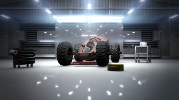 Future Cars, nice fluoro lighting