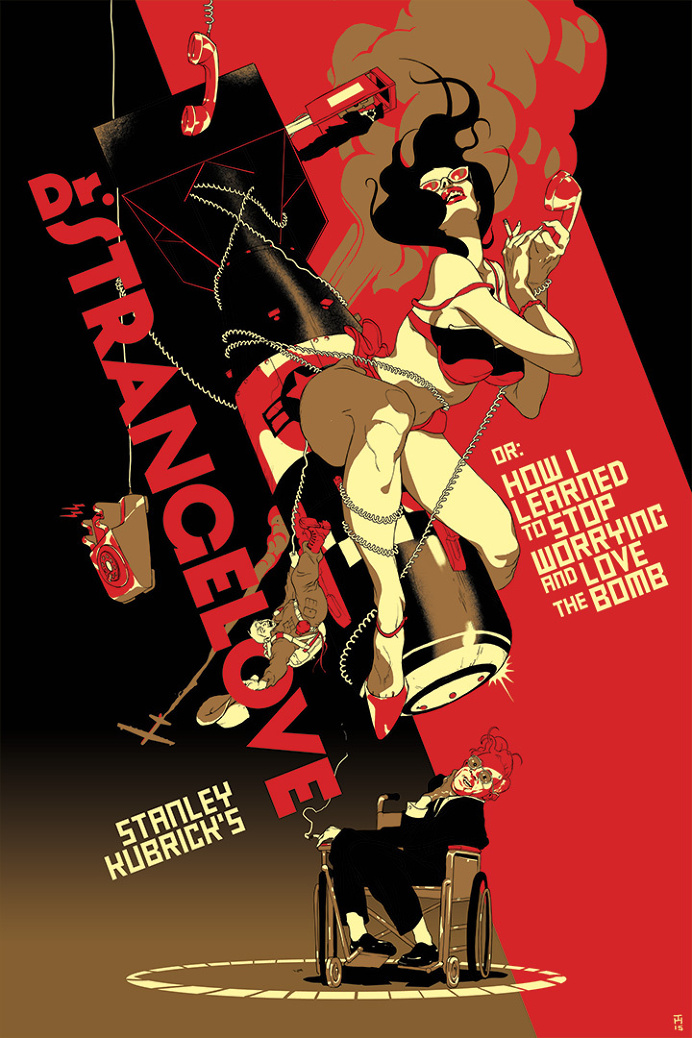 Kubrick Strangelove poster #movie #art #illustration #type #cinema