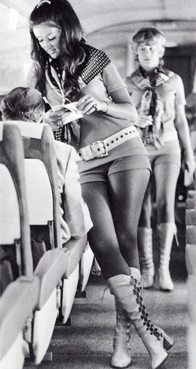 Buamai - 504x_q15.jpg 425×797 pixels #white #girl #stewardess #black #airline #and