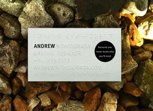 Braille business card #blind #business #card #braille #identity #collateral #stationery