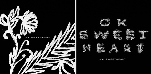 Justlucky | Print, Branding and Typography #album #white #black #melton #illustration #drew #art #music #type #justlucky
