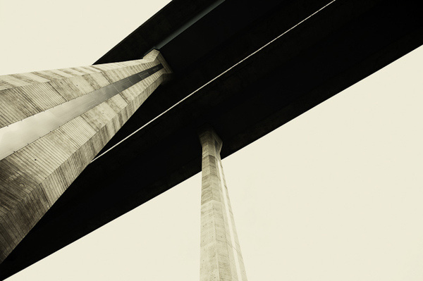 autobahn 03 #concrete #black #autobahn #bridge #highway #green
