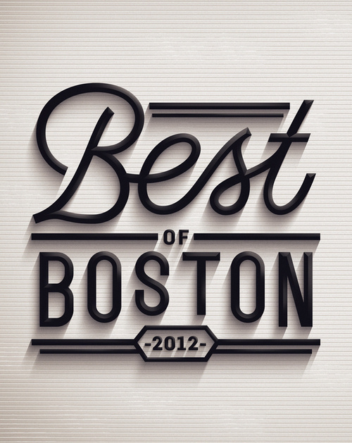 Tumblr #typography #type #boston #3d