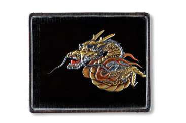 Lidded box with dragon