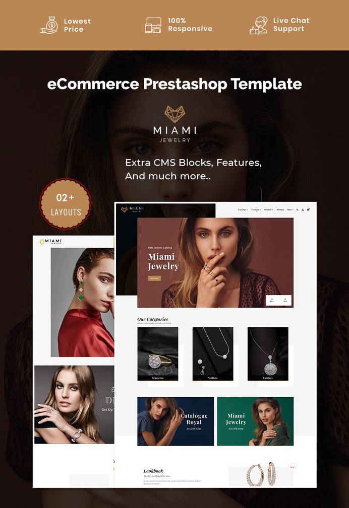 #Miami #Jewelry - #Imitation #Art – #Prestashop #Responsive #Theme | #TemplateTrip #eCommerce #Website #Design #Template