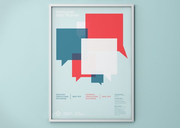 Croatian Institute for Health Insurance #branding #identity #poster #health #croatia