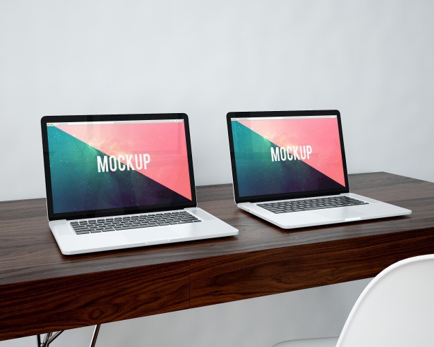 Two laptops mock up Free Psd. See more inspiration related to Mockup, Wood, Template, Office, Laptop, Web, Website, Mock up, Psd, Wooden, Templates, Keyboard, Website template, Desktop, Screen, Mockups, Up, Web template, Realistic, Real, Two, Web templates, Mock ups, Mock, Laptops, Psd mockup, Ups and Wood mockup on Freepik.